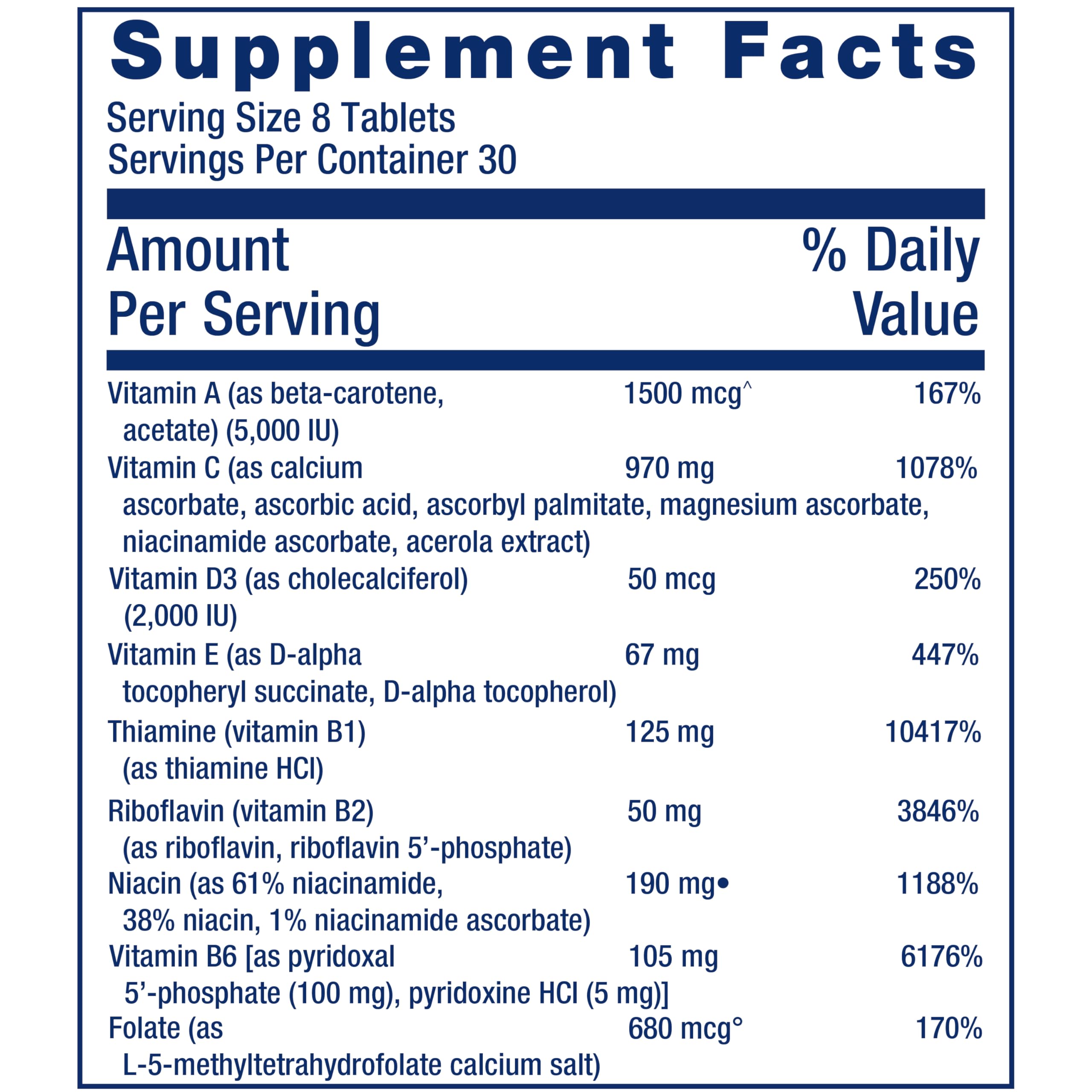Life Extension Mix tablets non-copper formula for tailored dietary needs
