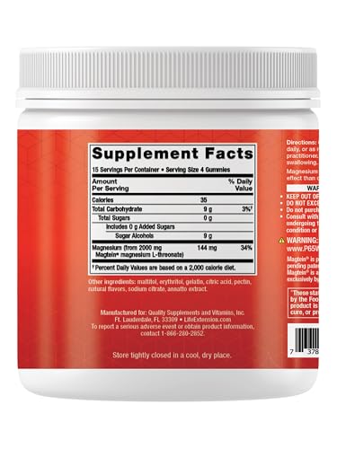 Life Extension Neuro-Mag gummy orange closeup highlights bright citrus chew