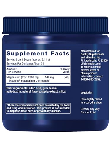Life Extension Neuro-Mag measuring scoop for precise daily dosing and focus.