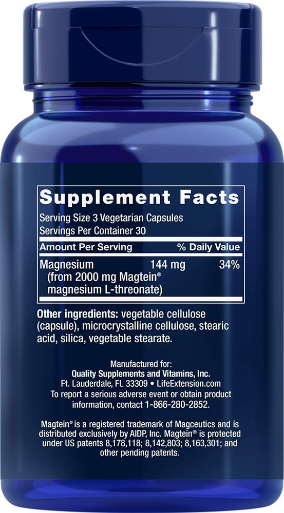 Life Extension Neuro-mag pack of 2 boxes showing convenient dosage and packaging.