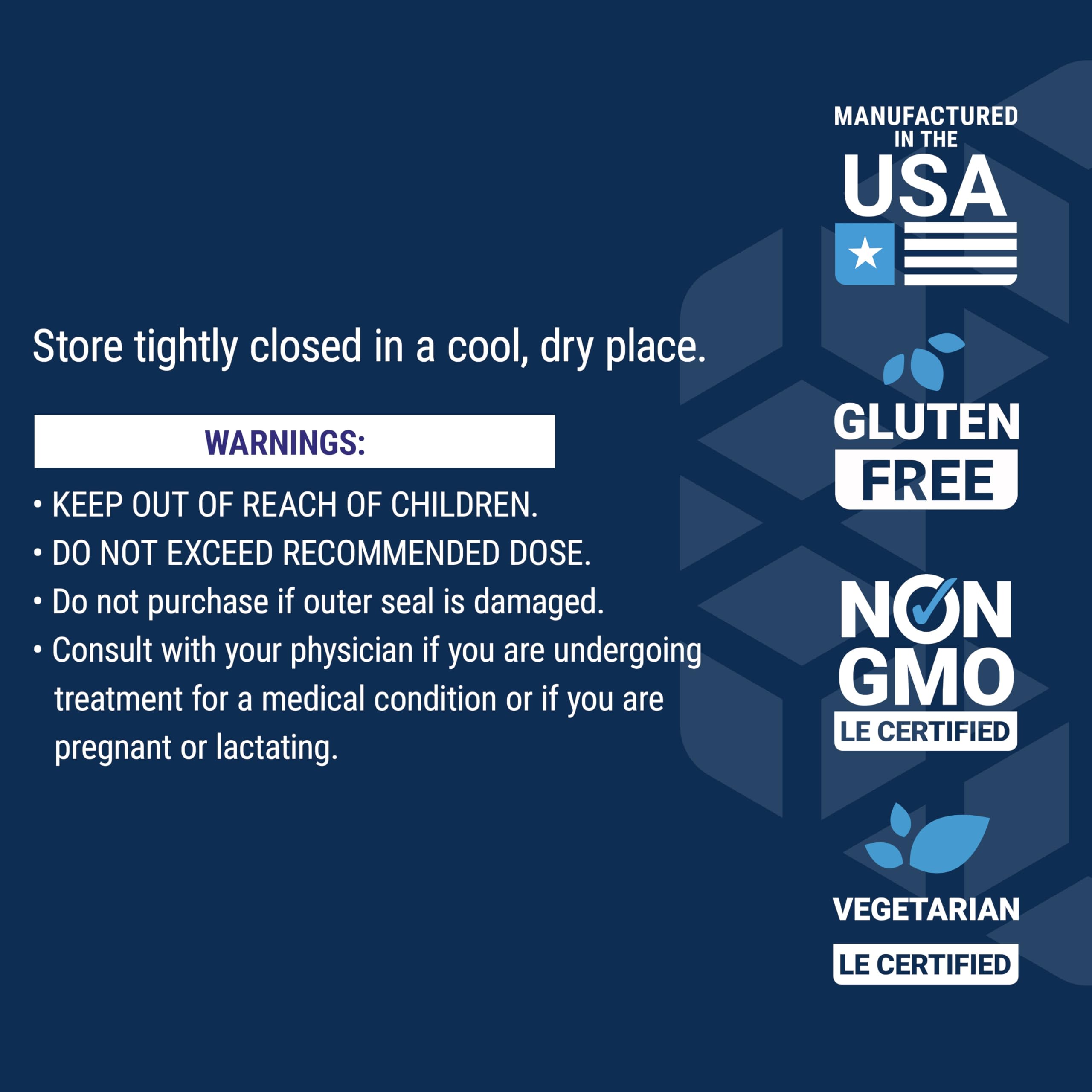Non-GMO and gluten-free seals showcased on Life Extension packaging