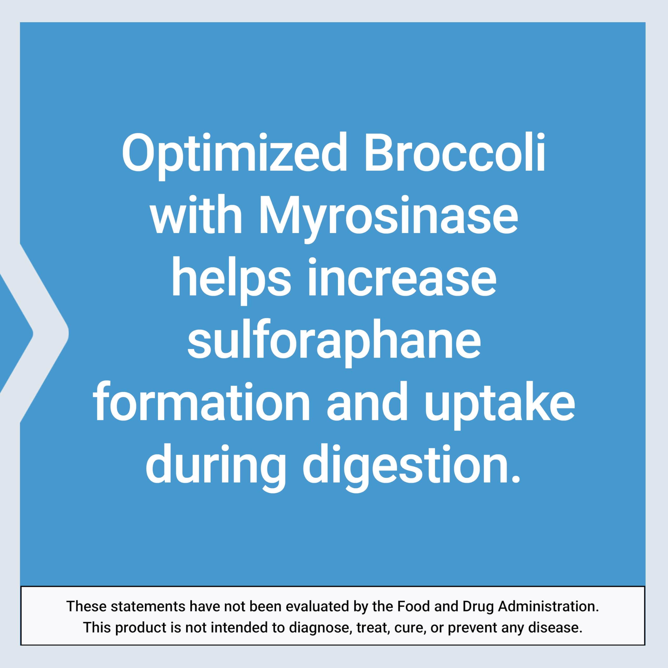 Life Extension Optimized Broccoli packaging interior – USA manufacturing quality and COA transparency.