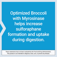 Life Extension Optimized Broccoli packaging interior – USA manufacturing quality and COA transparency.