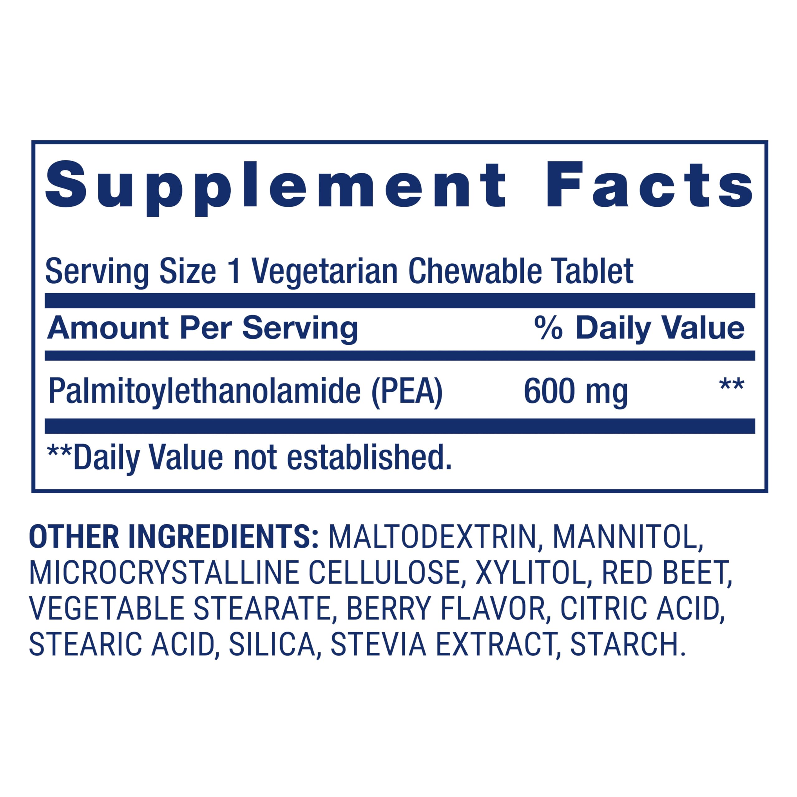 Life Extension Pea Discomfort Relief 600 mg dose supports consistent daily comfort.