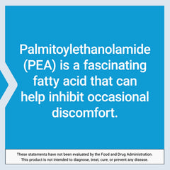 Life Extension Pea Discomfort Relief vegetarian tablets suitable for diverse diets.