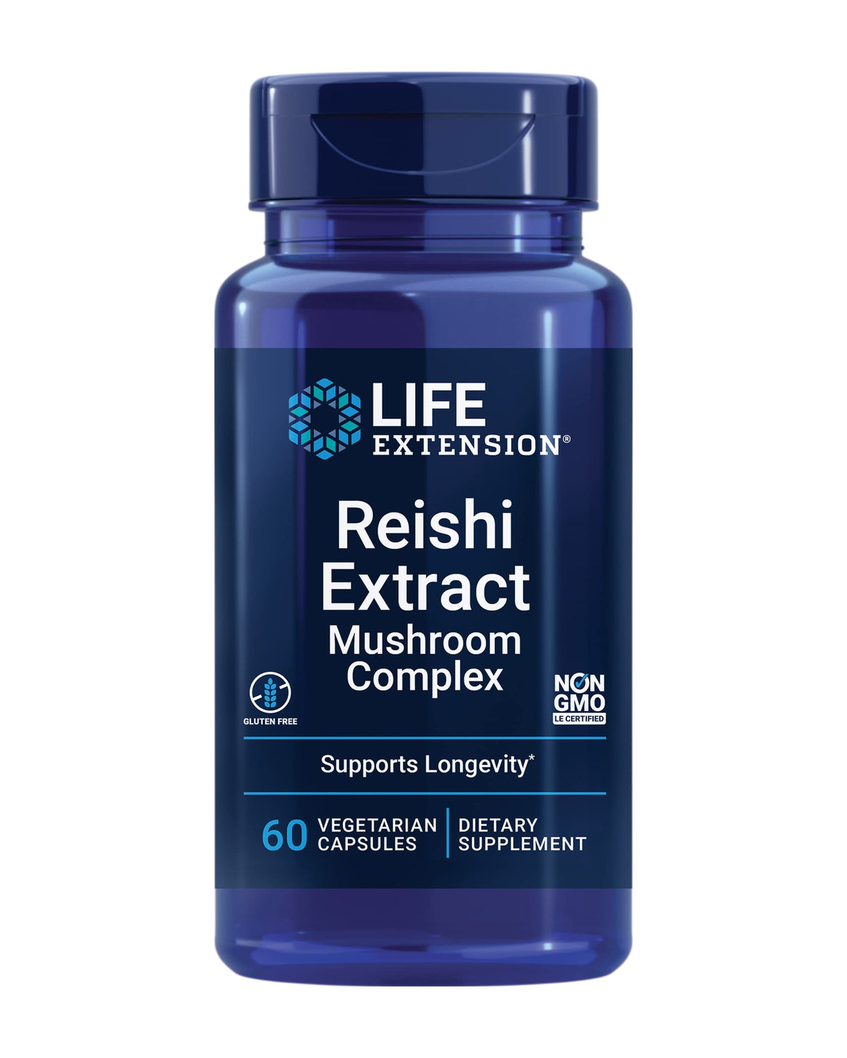 Life Extension Reishi Extract bottle showing daily immune support potential