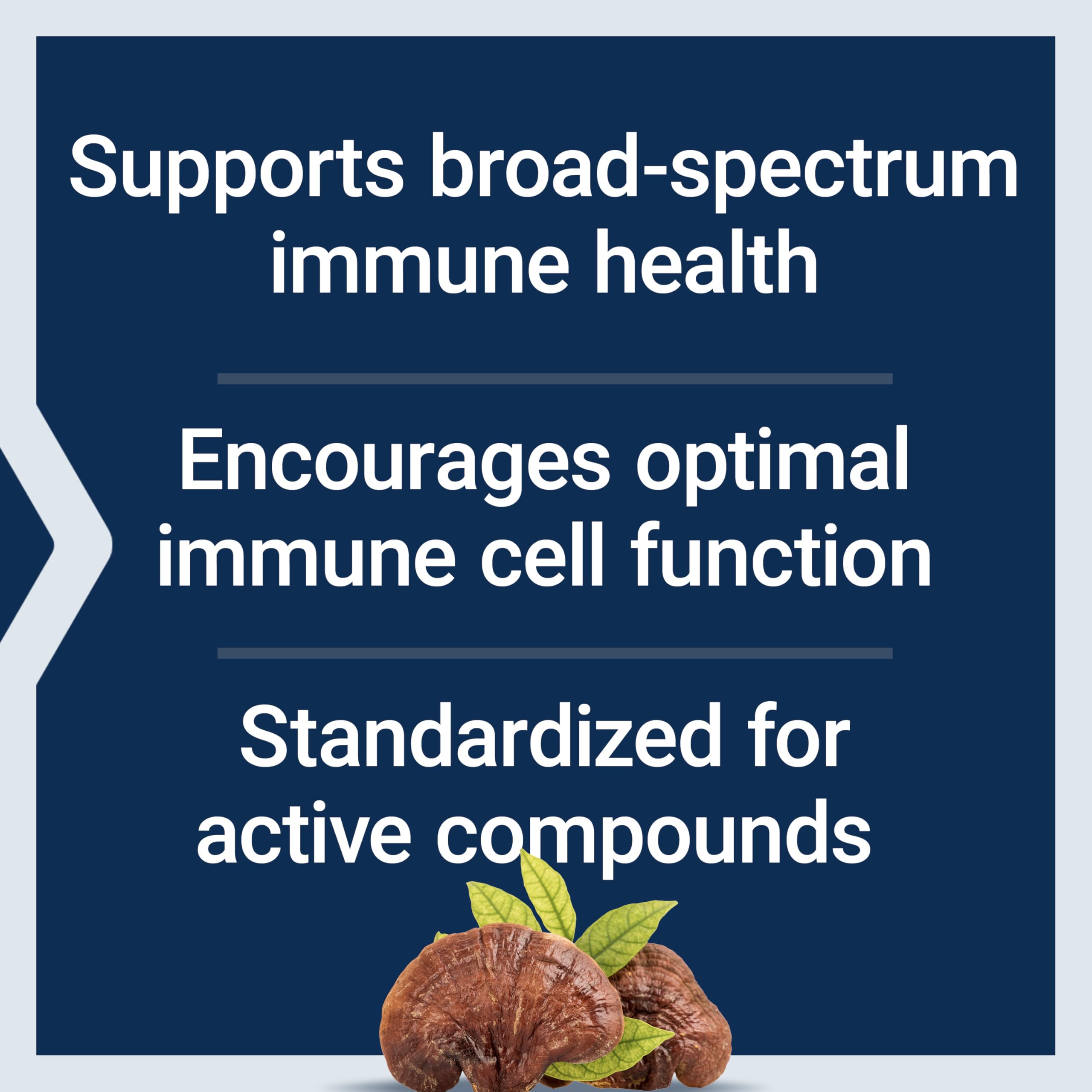 Life Extension Reishi Extract spores included to extend full-spectrum mushroom benefits