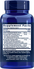 Life Extension Resveratrol Elite bottle highlights the high-bioavailability blend for antioxidant support.