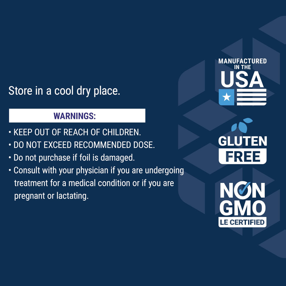 Life Extension SAMe gluten-free non-GMO badge on packaging