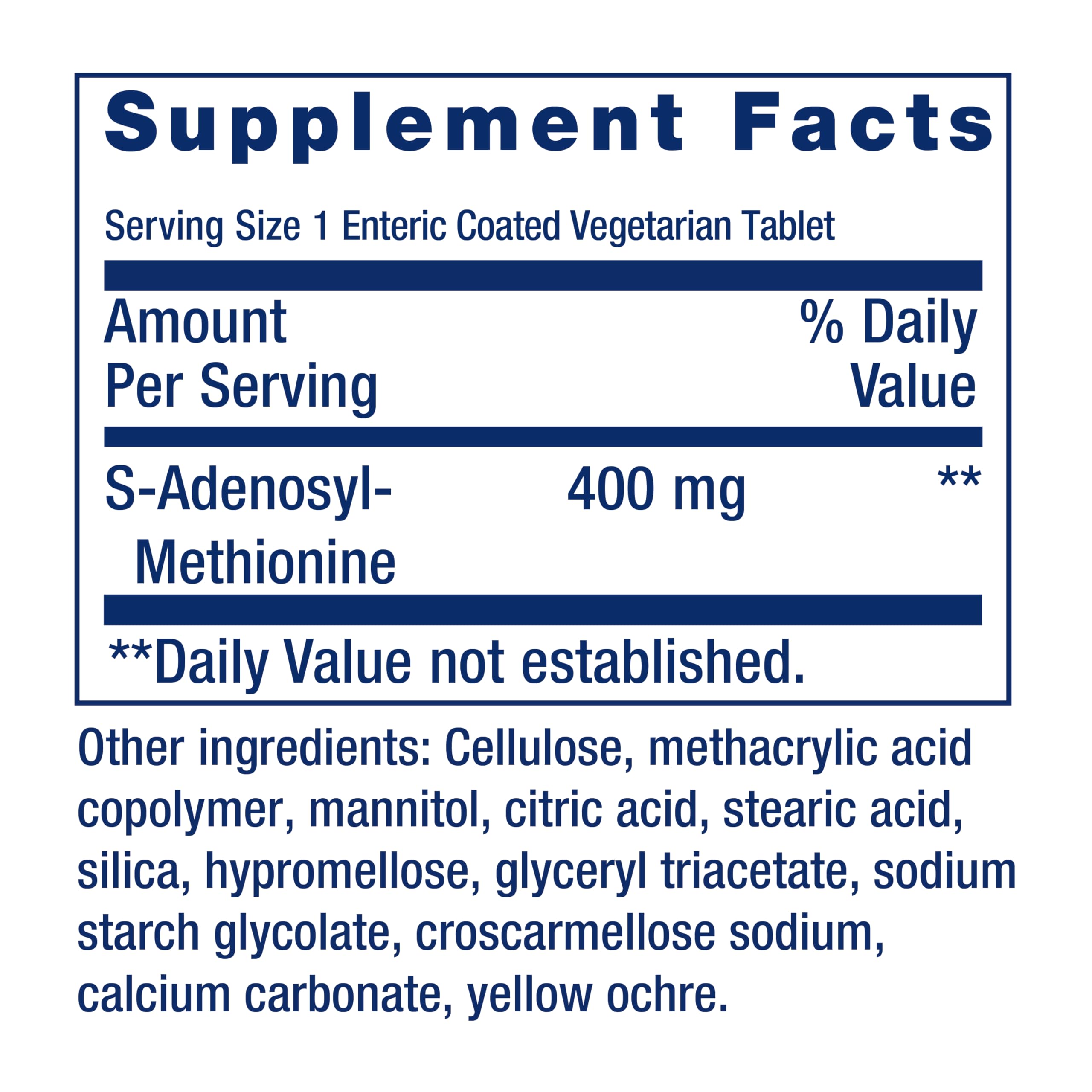 Close-up of enteric coating detail on Life Extension SAMe tablets for digestion protection.