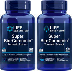 Life Extension Super Bio-Curcumin bottle front view for antioxidant support.