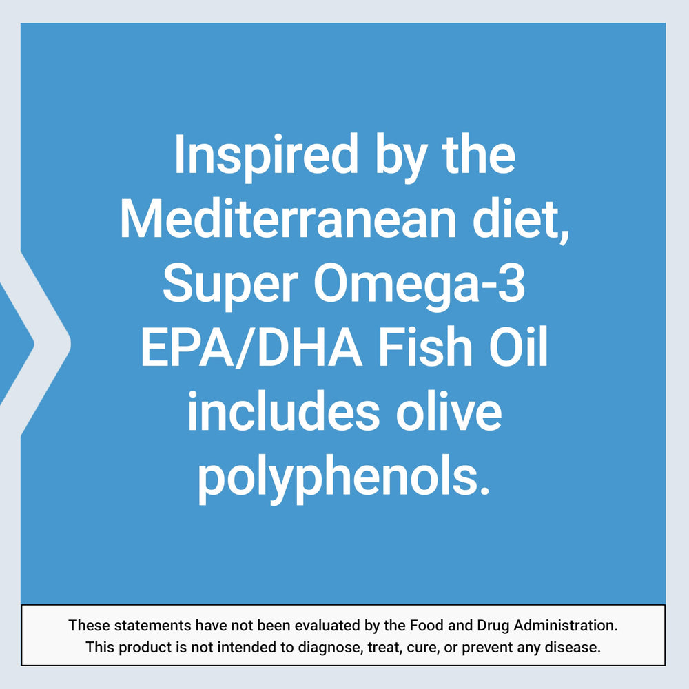 Life Extension Super Omega-3 bottle side view showcases 120 softgels in a single container.