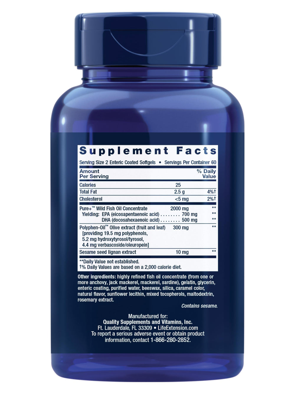 Life Extension enteric-coated capsules reduce aftertaste while supporting brain and heart health