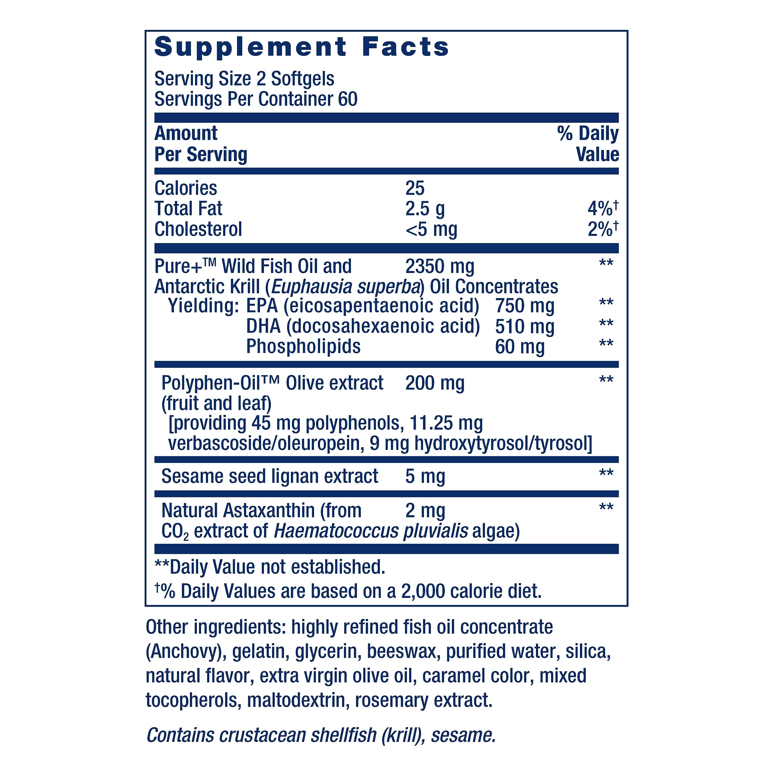 Life Extension Super Omega-3 Plus krill-oil softgels emphasize joint comfort potential.
