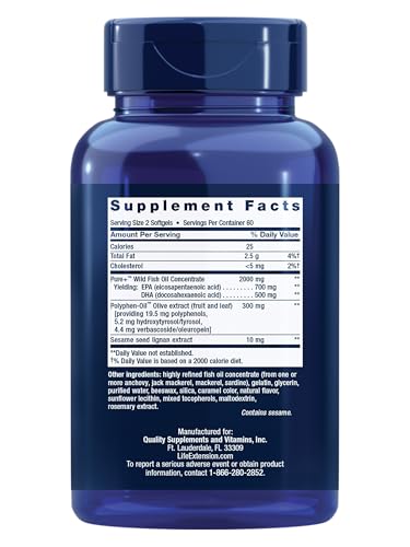 Life Extension Super Omega-3 softgels close-up showing smooth coating for convenient daily use.