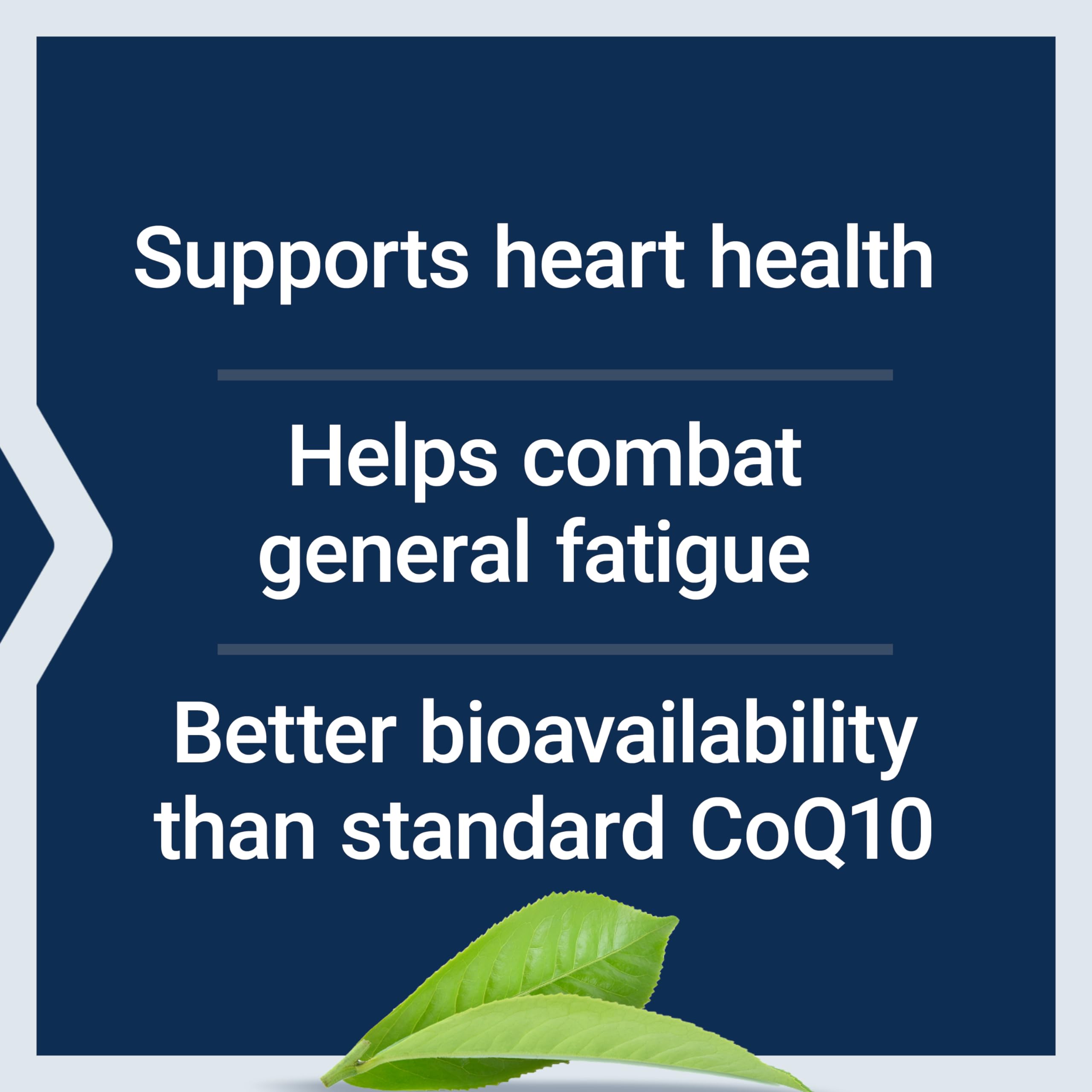 Life Extension Super Ubiquinol CoQ10 energy production visual emphasizes cellular energy.