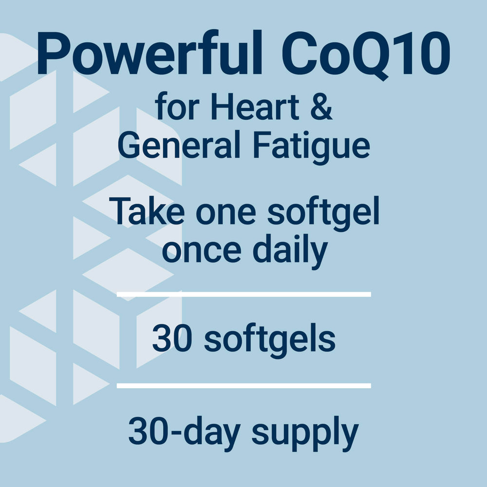 Gluten-free badge on Life Extension CoQ10 product image.