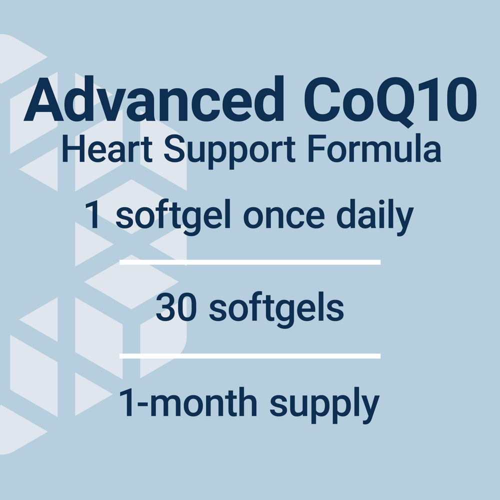 Life Extension Super Ubiquinol CoQ10 heart-health graphic on packaging.