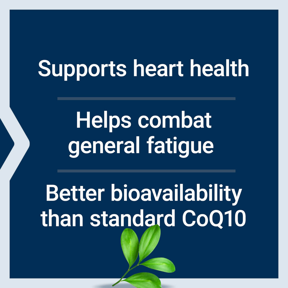 Life Extension Super Ubiquinol CoQ10 label front with key features