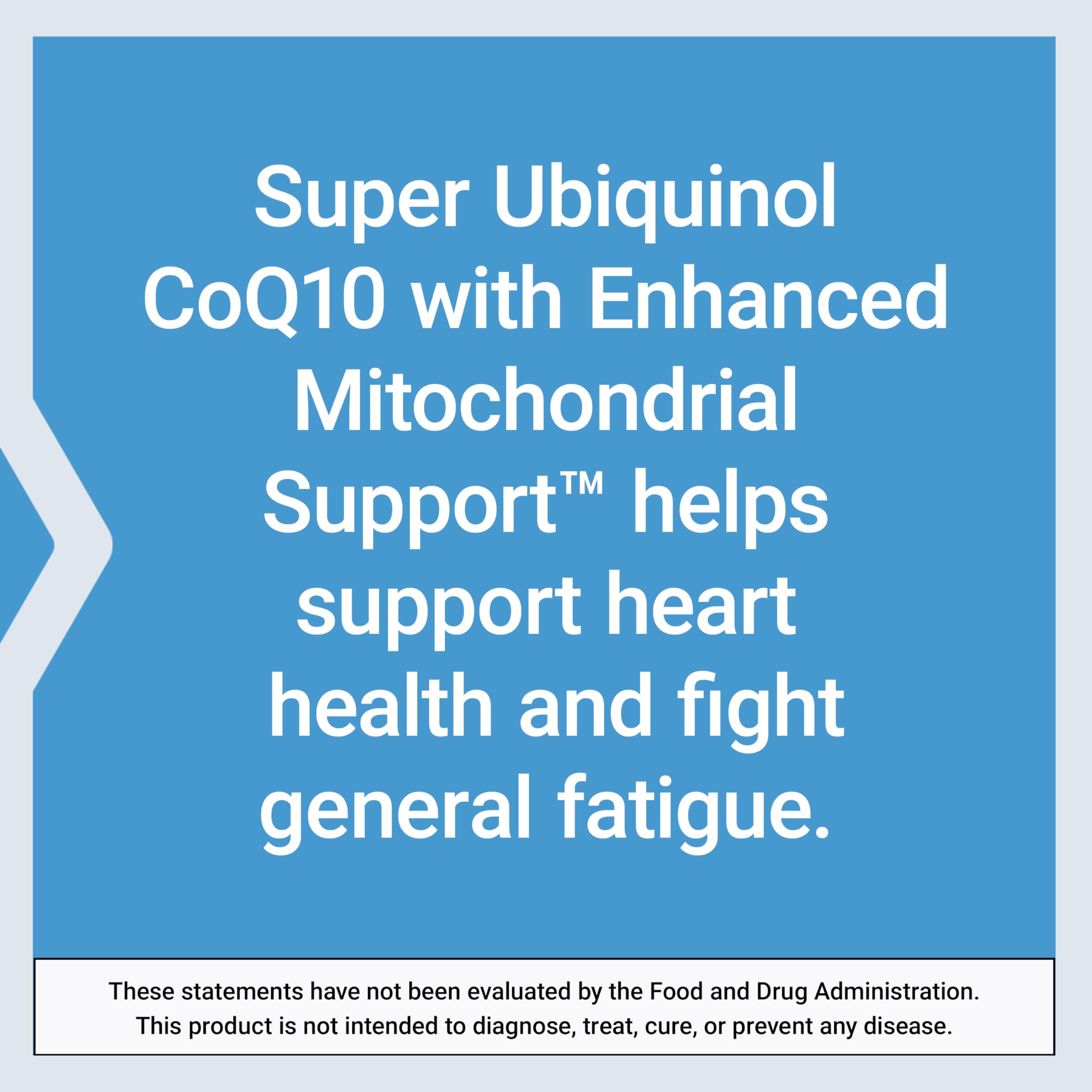Life Extension Super Ubiquinol CoQ10 bottle pouring capsules into hand