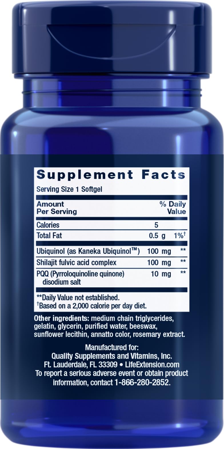 Life Extension Super Ubiquinol CoQ10 with PQQ softgels provide daily antioxidant support
