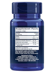Life Extension Super Ubiquinol CoQ10 softgels close-up, premium absorption for energy.