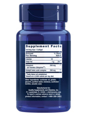 Life Extension Super Ubiquinol CoQ10 softgels shown for easy daily use.