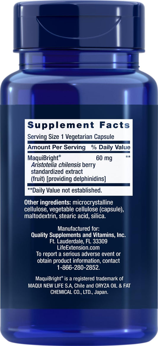 Life Extension Tear Support capsules close-up showing vegetarian capsules for eye comfort.