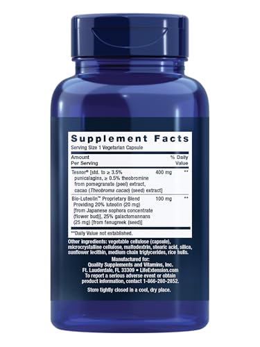 Life Extension Testosterone Elite bottle-back showing dosage and ingredients for informed use