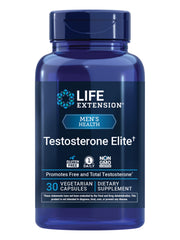 Life Extension Testosterone Elite bottle-front for daily testosterone support