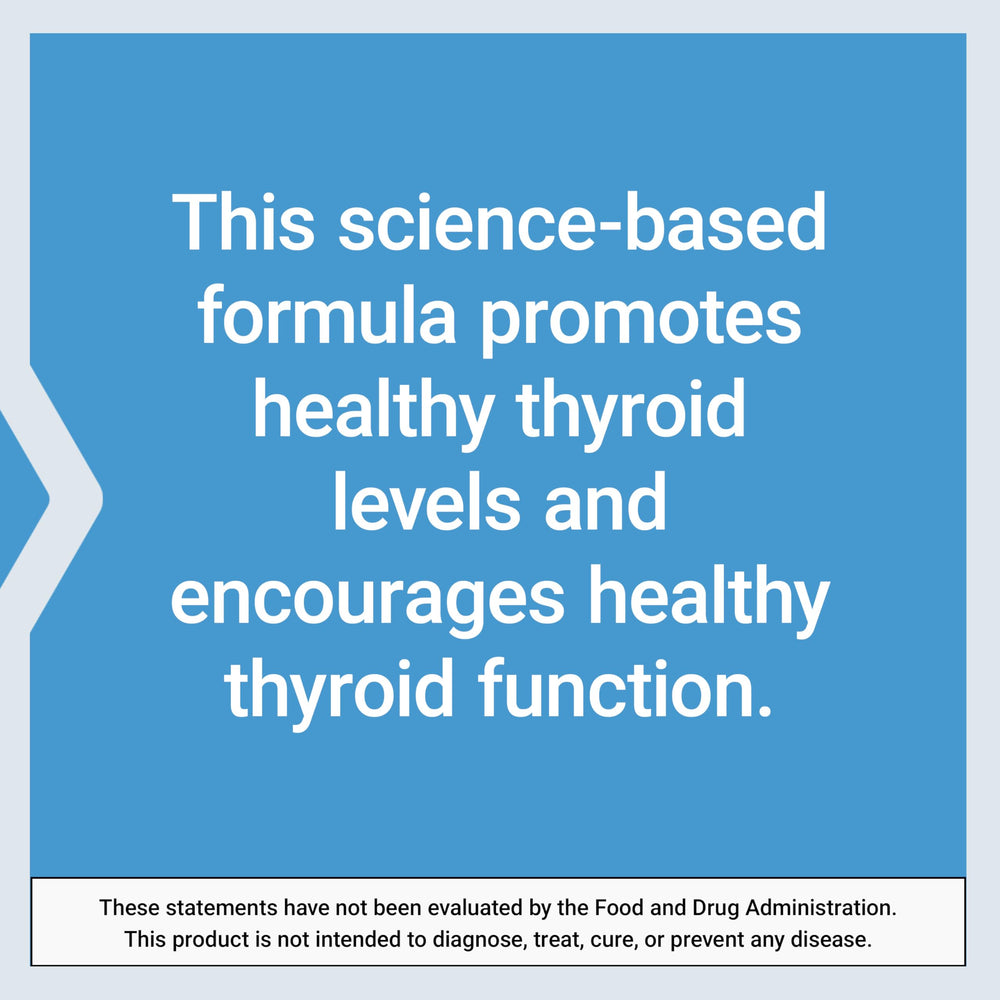 Life Extension Thyroid Support Complex vitamins B12 and A on label