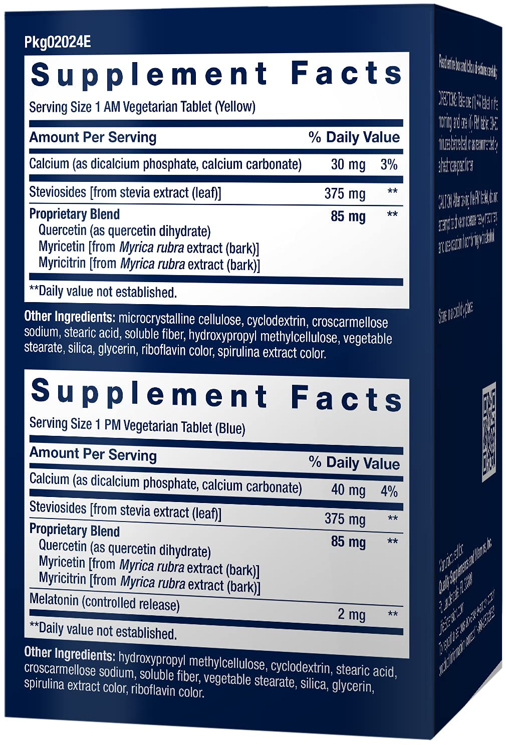 Life Extension Triple Action daytime tablets ready for morning use.