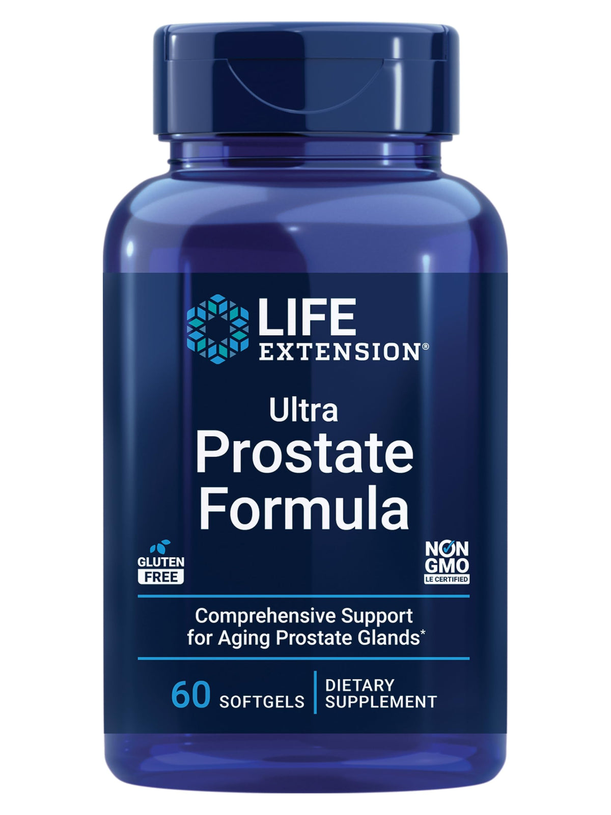 Life Extension Ultra Prostate Formula bottle for daily prostate health support.