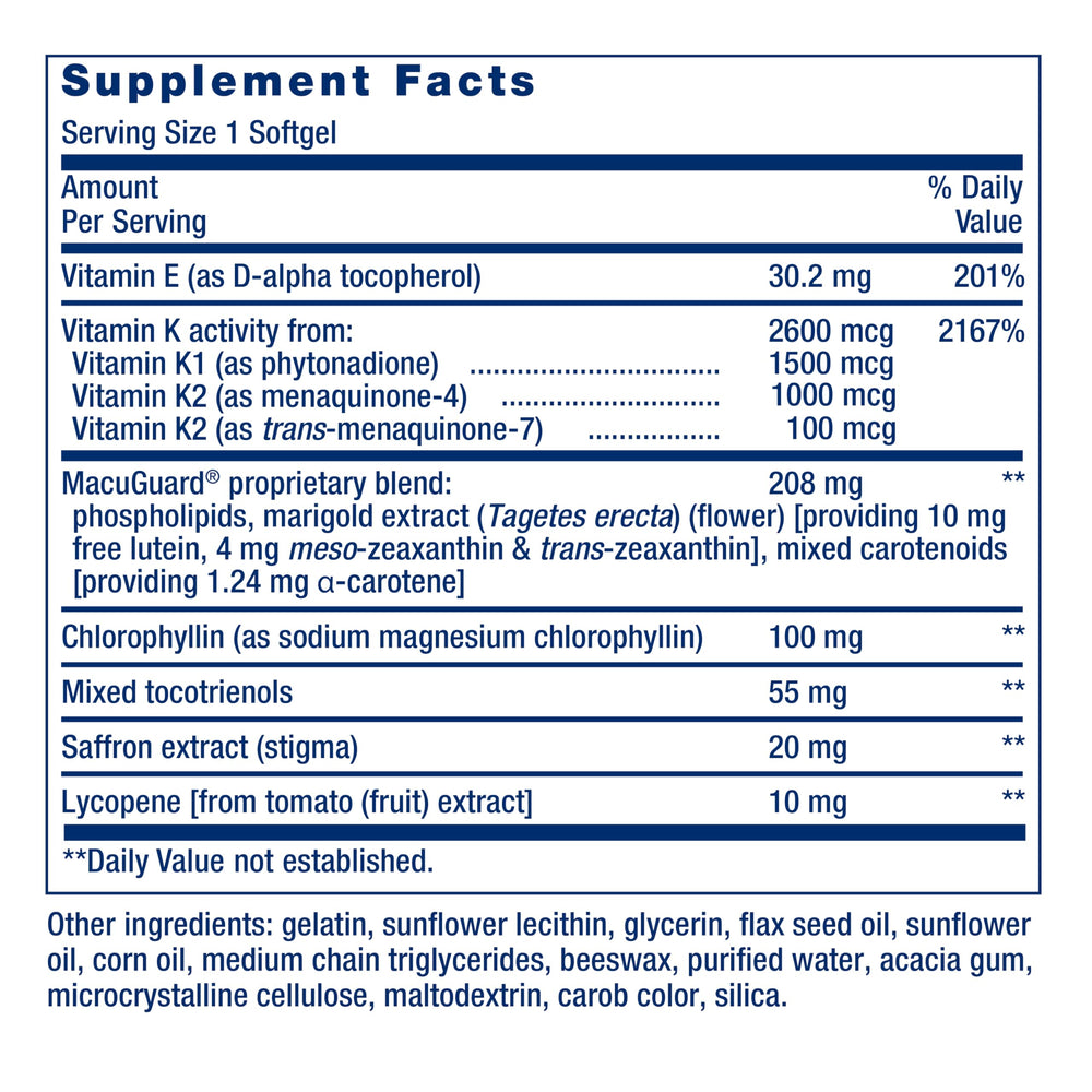 Life Extension vitamin-k-complex capsule illustration emphasizing bone and heart support
