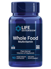 Life Extension Whole Food Multivitamin bottle front view for daily vitality