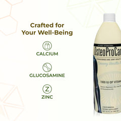 Life Force OsteoProCare glucosamine chondroitin liquid highlights joint flexibility support