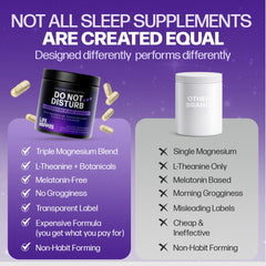 Life Happns Be Ready melatonin-free label communicates non-habit sleep aid