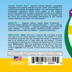Life Infused Cleanse Infused Plus packaged in USA, GMP-certified facility signage.