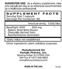 60 capsules packaging from Life Source Basics for monthly immune support.