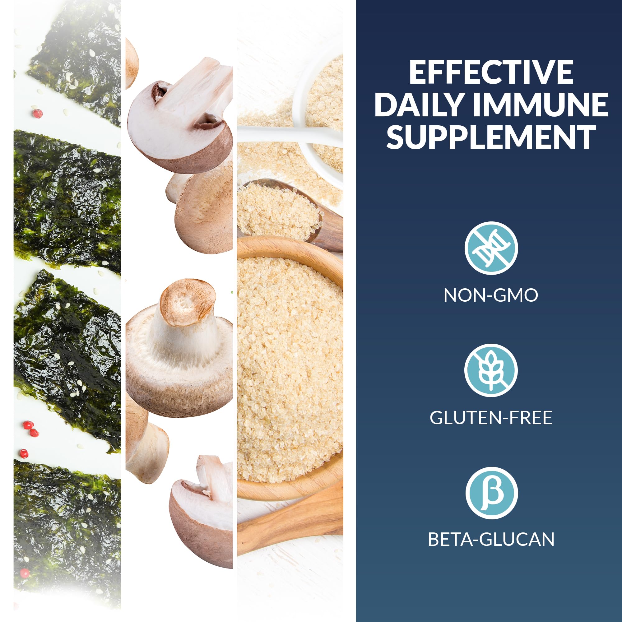 Beta-Glucan BetaRight WGP label emphasizes high-purity immune-support ingredient.