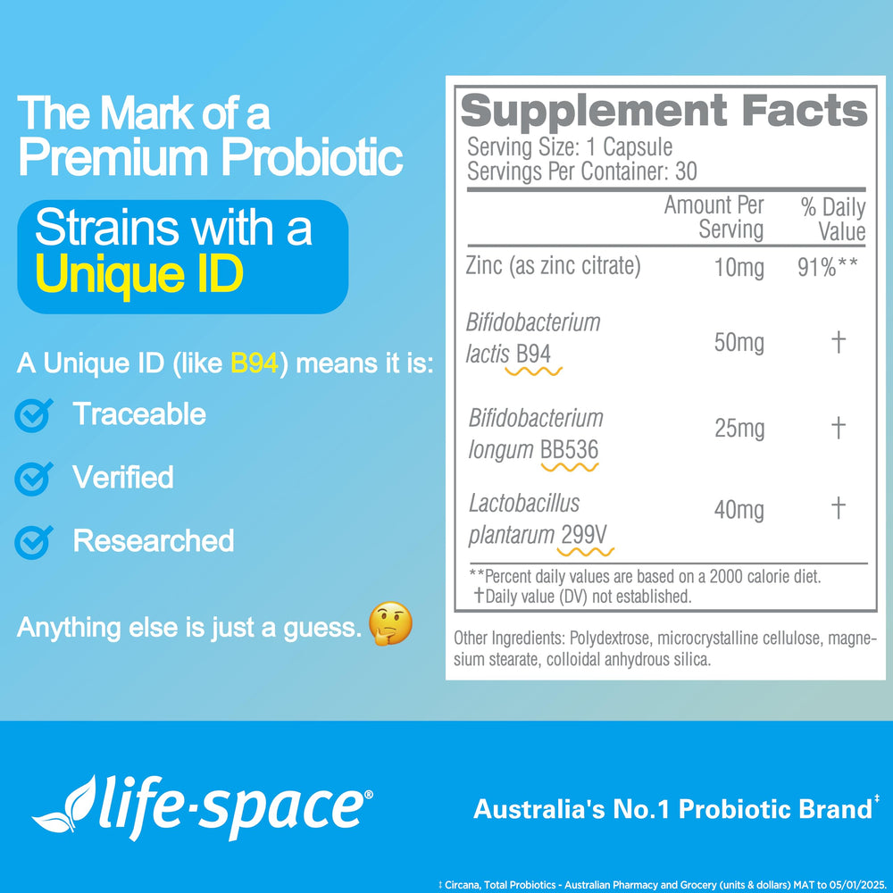 Life-Space Australia production facility stamp signals trusted manufacturing.