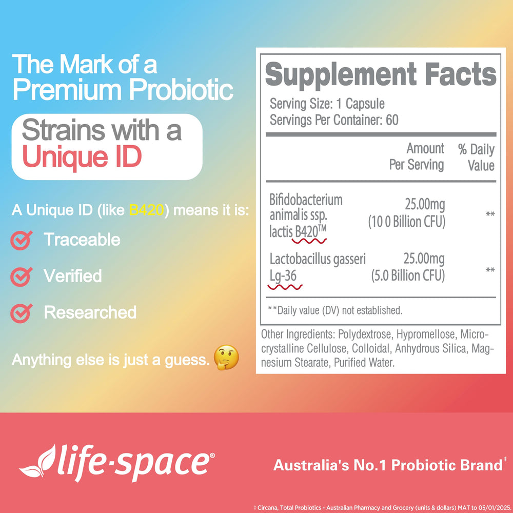 Life-Space Shape B420 cGMP testing icon signals rigorous quality control.