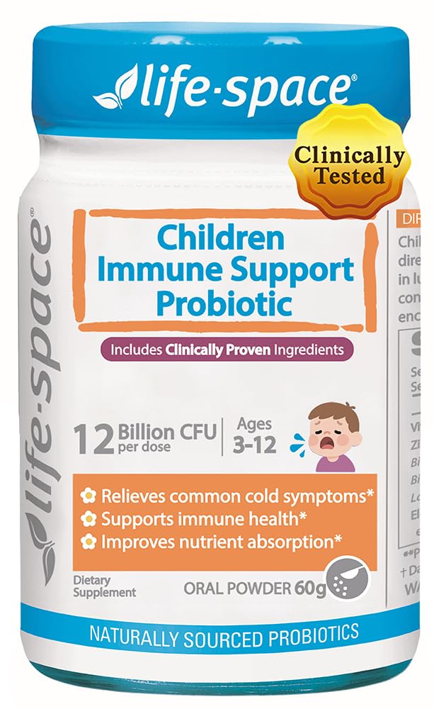 Life-Space Children Immune Support bottle packaging supports easy daily use
