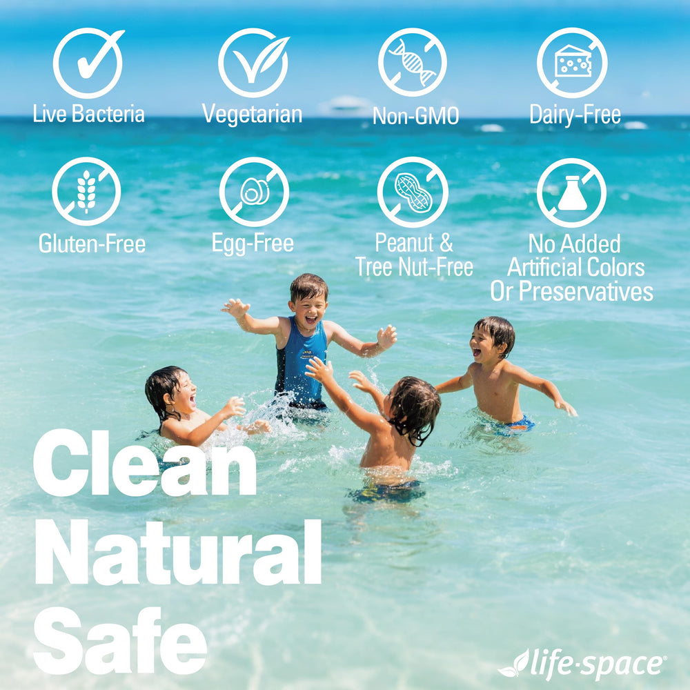 Life-Space Children Immune Support powder mixes easily into water or juice