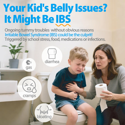 Life-Space IBS Probiotic scoop used to measure daily dose for kids.