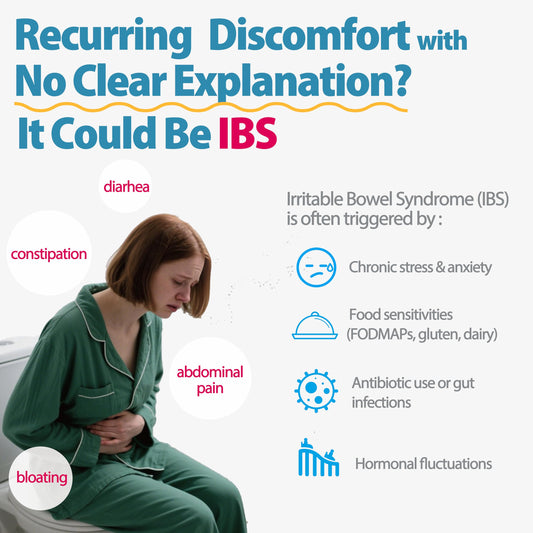 Life-Space IBS Support capsules ready for daily use to support digestive balance.