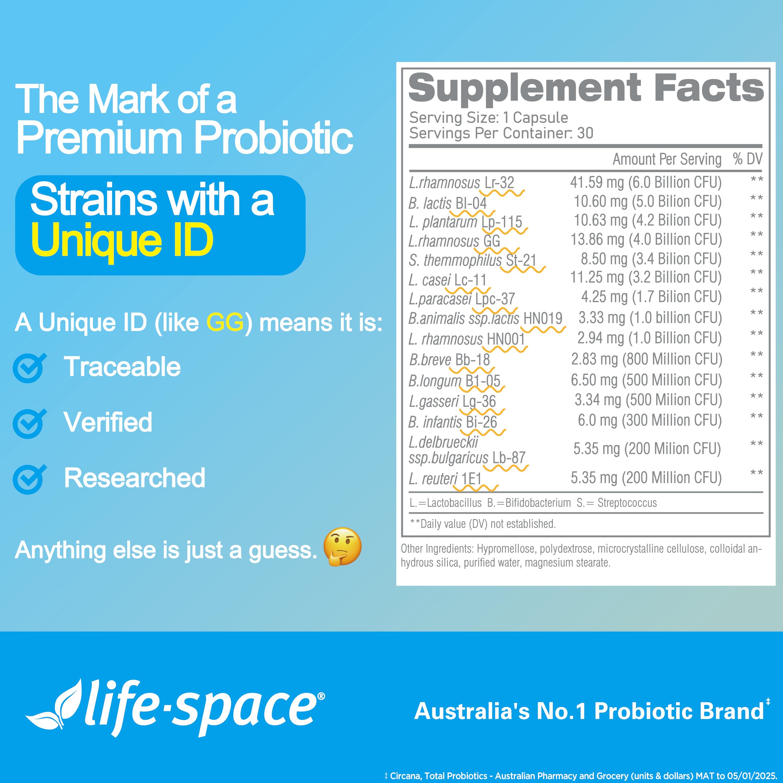 Life-Space probiotics made in Australia for quality manufacturing.