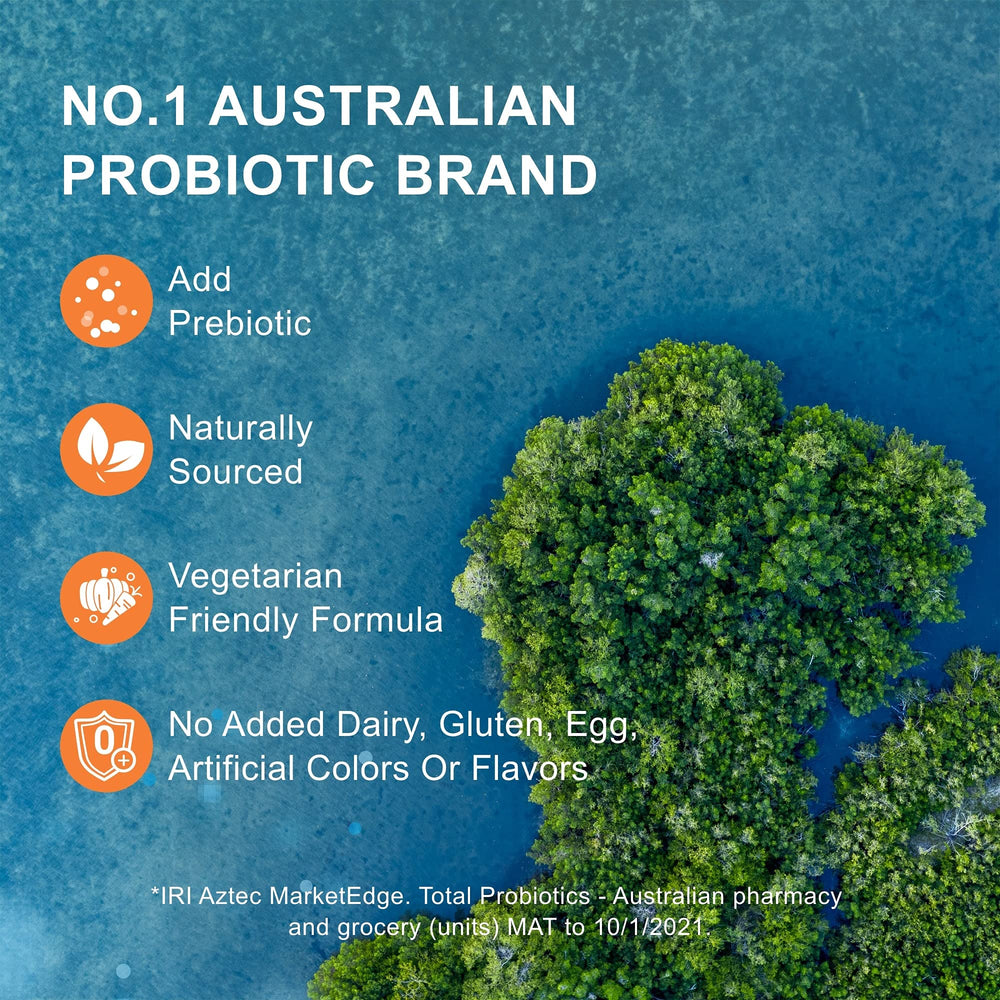 Life-Space Probiotic packaging box emphasizes dairy-free and gluten-free.
