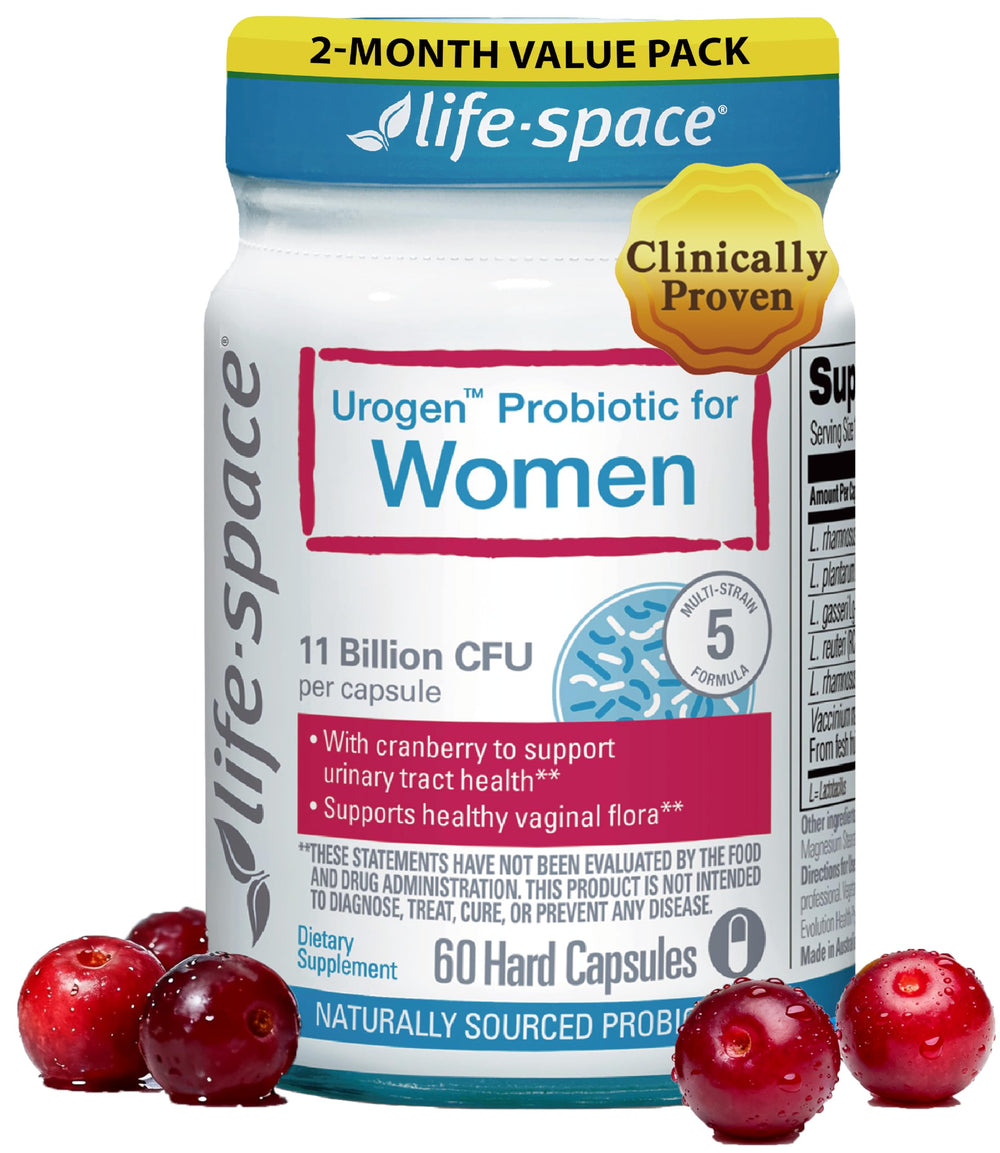 Life-Space Urogen Probiotics for Women bottle front supporting daily urinary comfort