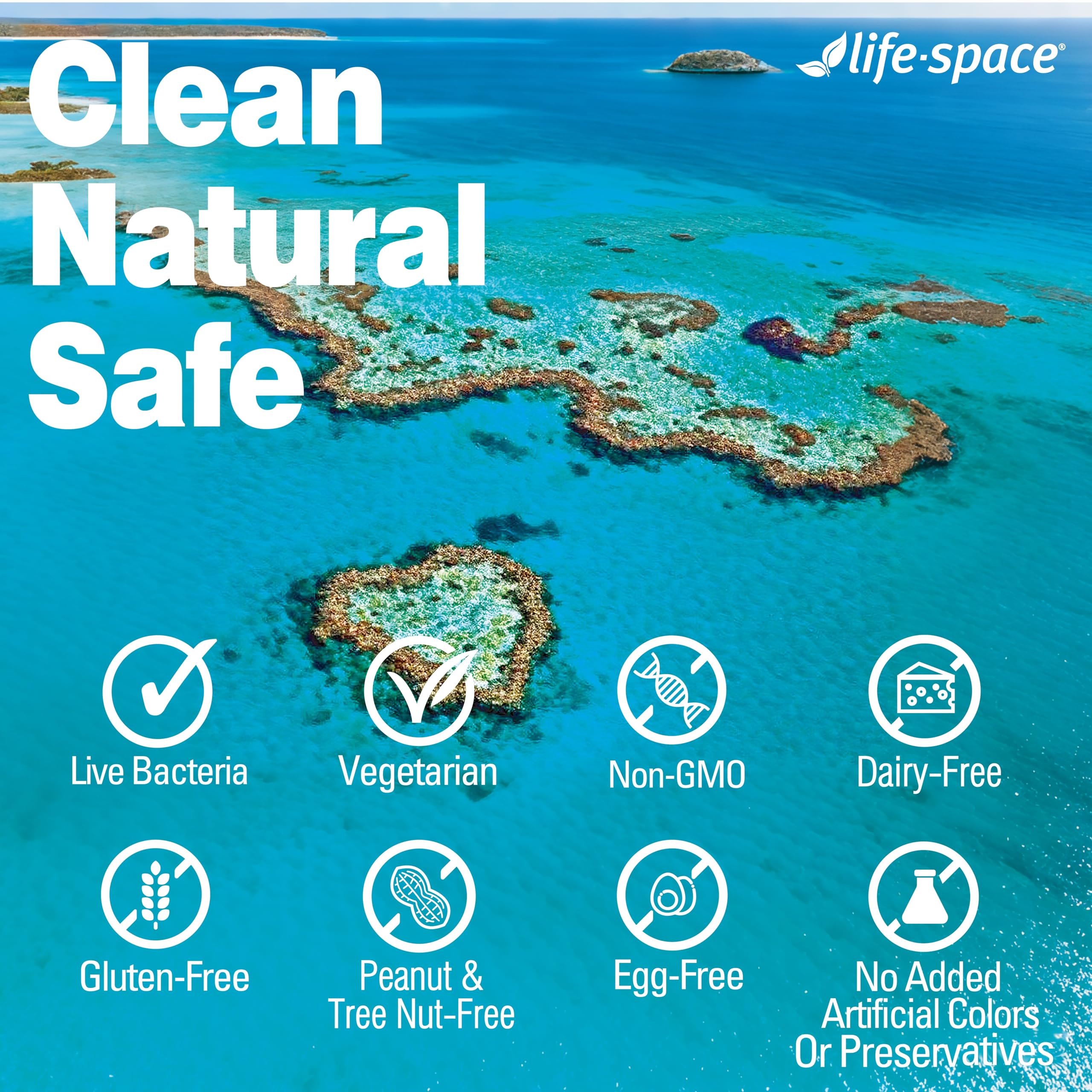 Life-Space zinc ingredient label foreground signals mineral support for digestion.